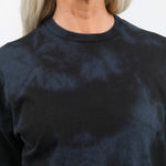 Pas de Calais Apparel Womens Tees Antique Dye Recycle Jersey Oversize T-Shirt in Black