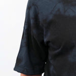 Pas de Calais Apparel Womens Tees Antique Dye Recycle Jersey Oversize T-Shirt in Black