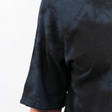 Pas de Calais Apparel Womens Tees Antique Dye Recycle Jersey Oversize T-Shirt in Black