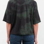 Pas de Calais Apparel Womens Tees Antique Dye Recycle Jersey Oversize T-Shirt in Sumikuro