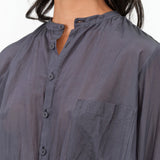 Green Botanical Dye Blouse with Front Pocket from Pas de Calais