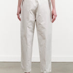 C/H Loose Slim Trousers Pants in Ivory White by Pas de Calais Designer Brand