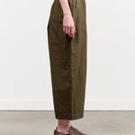 Pas de Calais Designer Brand C/H Wide Pants in Beige Green