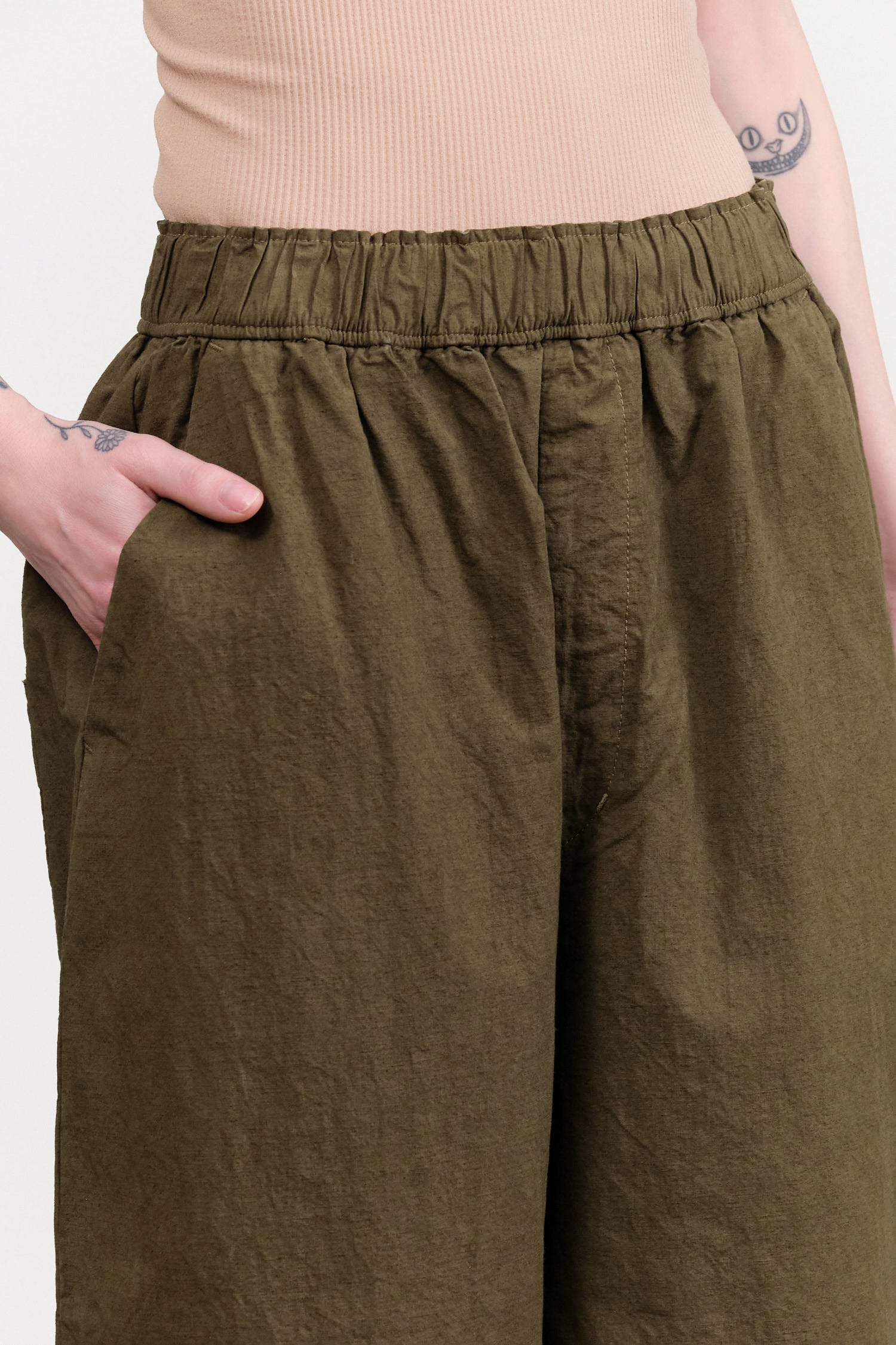 Beige C/H Wide Pants by Pas de Calais