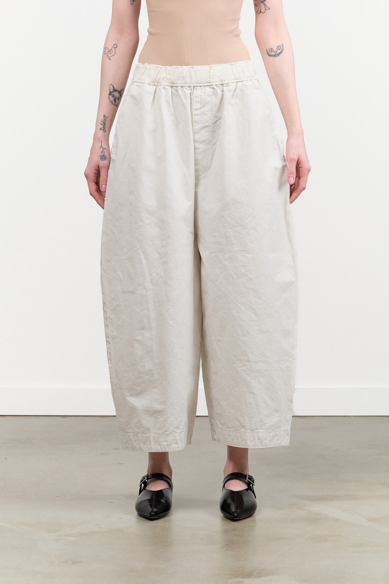 C/H Wide Pants by Pas de Calais in Ivory