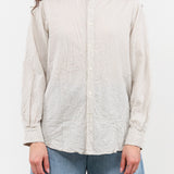 C/L Stripe Stand Collar Shirt