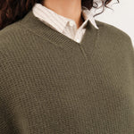 Pas de Calais Apparel Womens Sweaters Cashmere Blend Lambs Wool Patterned Knit V-Neck Vest
