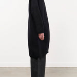 Pas de Calais Apparel Womens Sweaters Cashmere Lambs Wool Cardigan Coat in Black