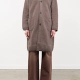Pas de Calais Apparel Womens Sweaters Cashmere Lambs Wool Cardigan Coat in Greige