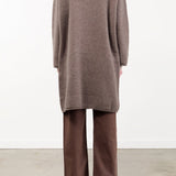 Pas de Calais Apparel Womens Sweaters Cashmere Lambs Wool Cardigan Coat in Greige
