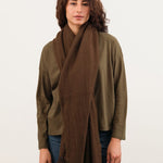 Pas de Calais Accessories Scarves Cashmere Yarn-Dyed Check Scarf Brown / One Size
