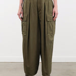 Pas de Calais Apparel Womens Pants Cotton Grosgrain Cargo Pants