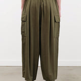 Pas de Calais Apparel Womens Pants Cotton Grosgrain Cargo Pants