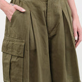 Pas de Calais Apparel Womens Pants Cotton Grosgrain Cargo Pants