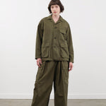 Pas de Calais Apparel Womens Pants Cotton Grosgrain Cargo Pants