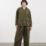 Pas de Calais Apparel Womens Pants Cotton Grosgrain Cargo Pants