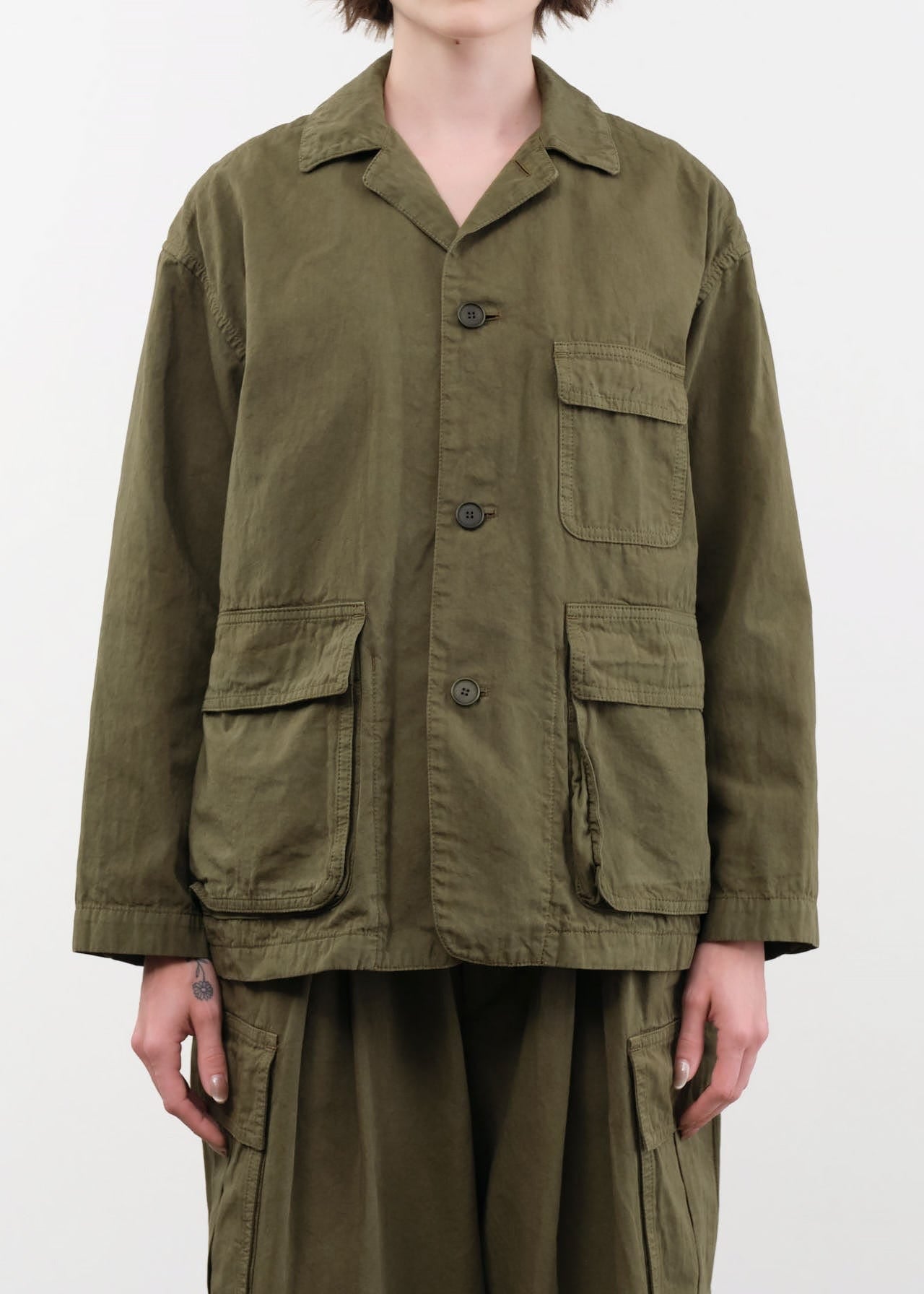 Pas de Calais Apparel Womens Jackets Cotton Grosgrain Hunting Jacket