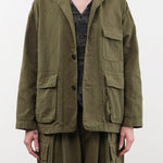 Pas de Calais Apparel Womens Jackets Cotton Grosgrain Hunting Jacket