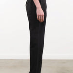 Pas de Calais Apparel Womens Pants Cotton Grosgrain Tapered Pants