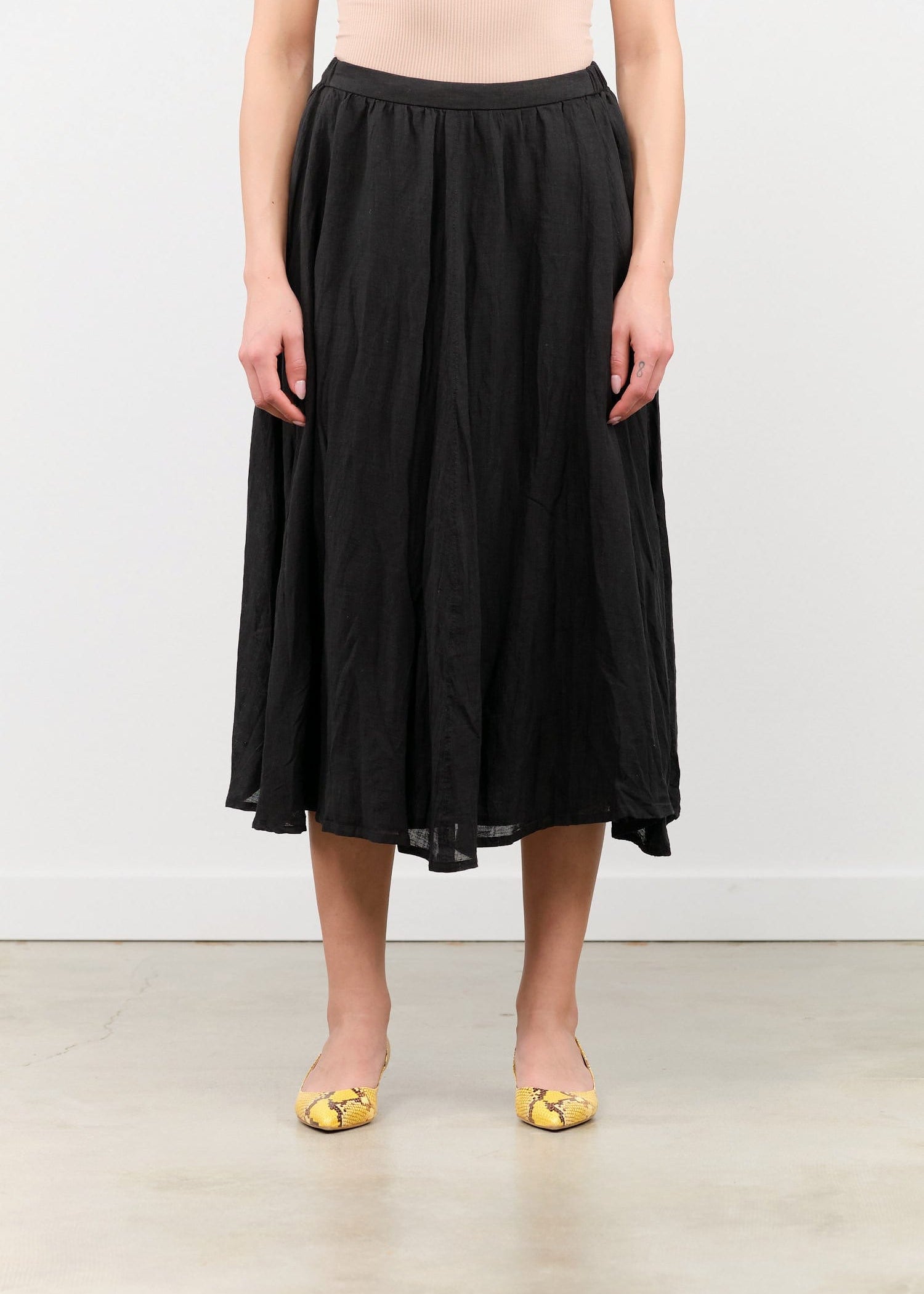 Pas de Calais Apparel Womens Skirts Cotton Ramie Hemp Long Skirt