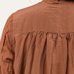 Pas de Calais Apparel Womens Blouses Cotton Silk Lawn Shirt-Collar Blouse