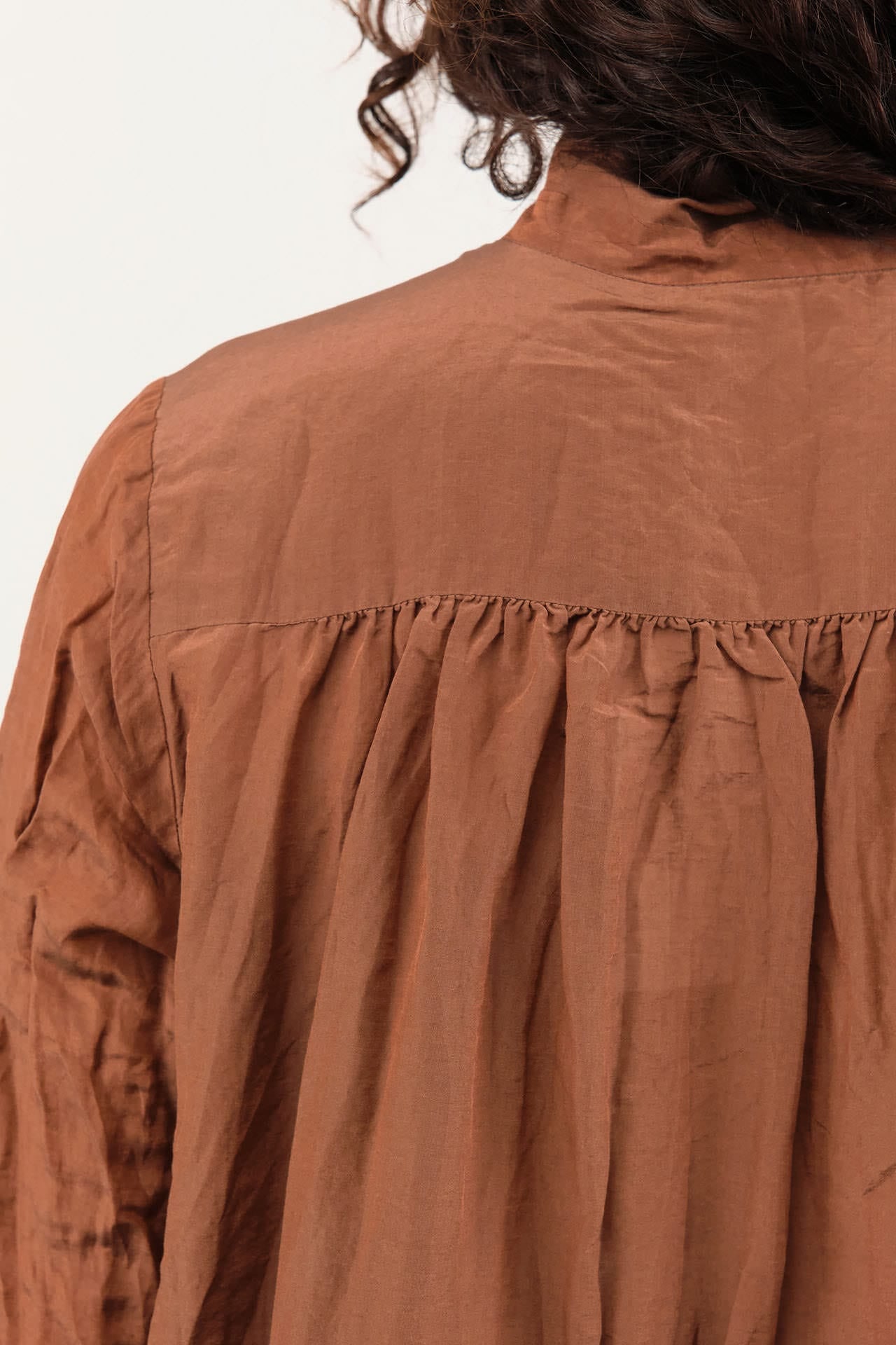 Pas de Calais Apparel Womens Blouses Cotton Silk Lawn Shirt-Collar Blouse