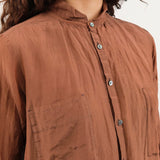 Pas de Calais Apparel Womens Blouses Cotton Silk Lawn Shirt-Collar Blouse