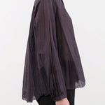 Pas de Calais Apparel Womens Blouses Cotton Silk Lawn Stand Collar Blouse