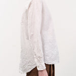 Pas de Calais Apparel Womens Blouses Cotton Typewriter Blouse in White