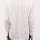 Pas de Calais Apparel Womens Blouses Cotton Typewriter Blouse in White