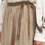 Beige Crinkle Long Skirt by Pas de Calais 