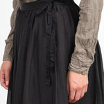 Black Crinkle Long Skirt by Pas de Calais 