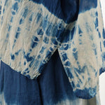 Pas de Calais Apparel Womens Blouses Cupro Cotton Linen Willow Dye Blouse