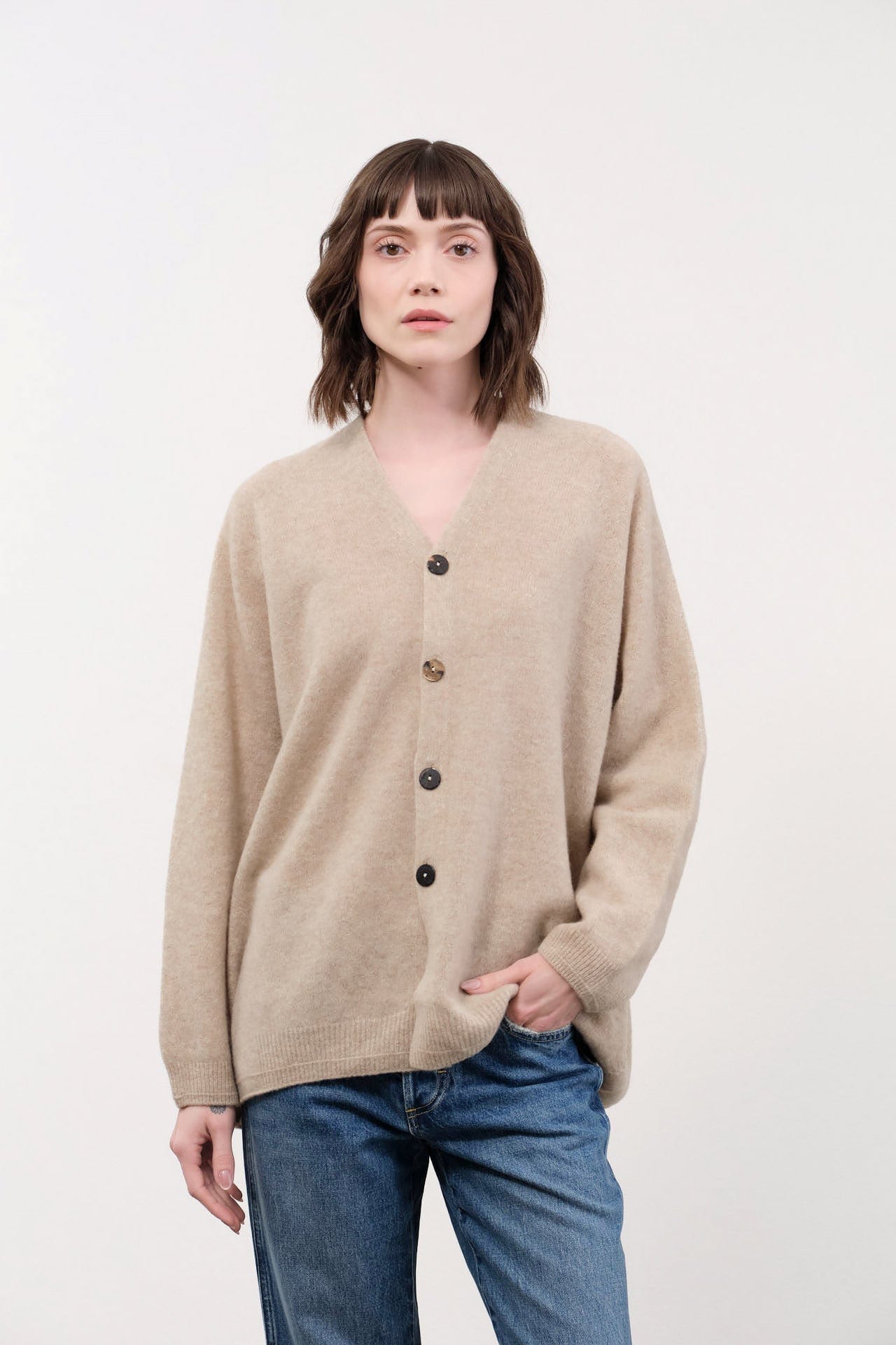 Pas de Calais Apparel Womens Sweaters Fine Wool Cardigan