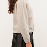 Pas de Calais Apparel Womens Sweaters Fine Wool Crewneck Cardigan