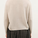 Pas de Calais Apparel Womens Sweaters Fine Wool Crewneck Cardigan