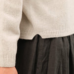 Pas de Calais Apparel Womens Sweaters Fine Wool Crewneck Cardigan