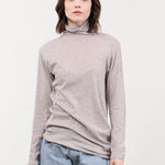 Pas de Calais Apparel Womens Sweaters Gauze Jersey Mix Turtleneck Pullover