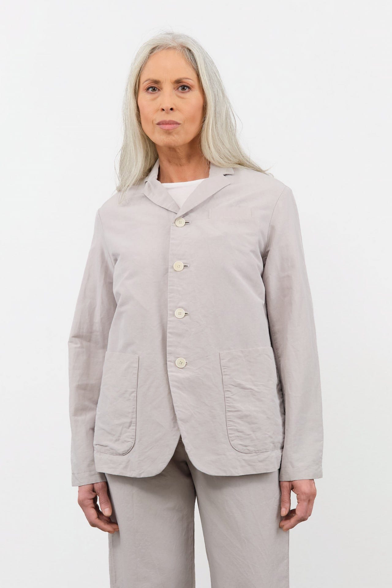 Pas de Calais Apparel Womens Jackets High Density Linen Cotton Jacket