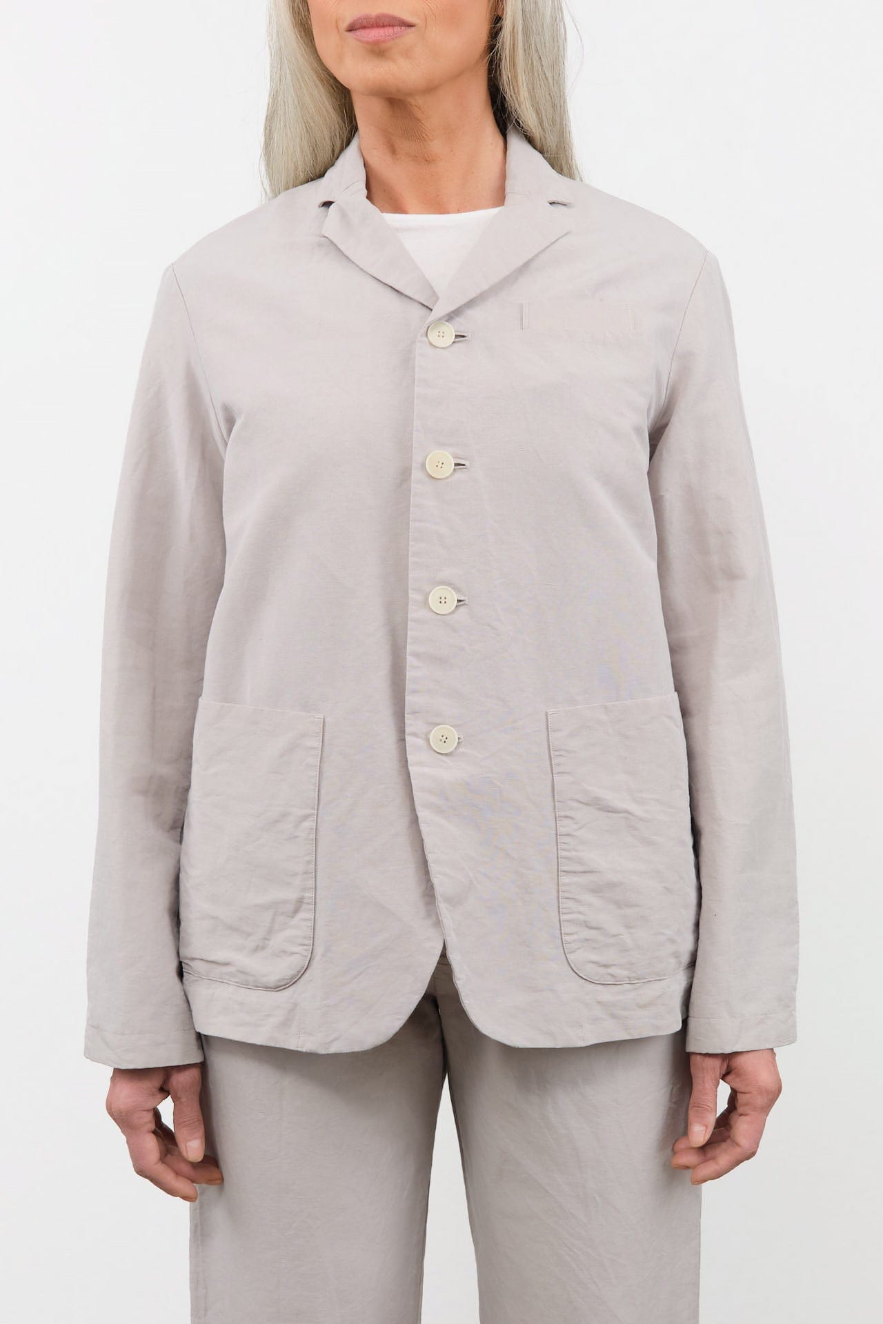 Pas de Calais Apparel Womens Jackets High Density Linen Cotton Jacket