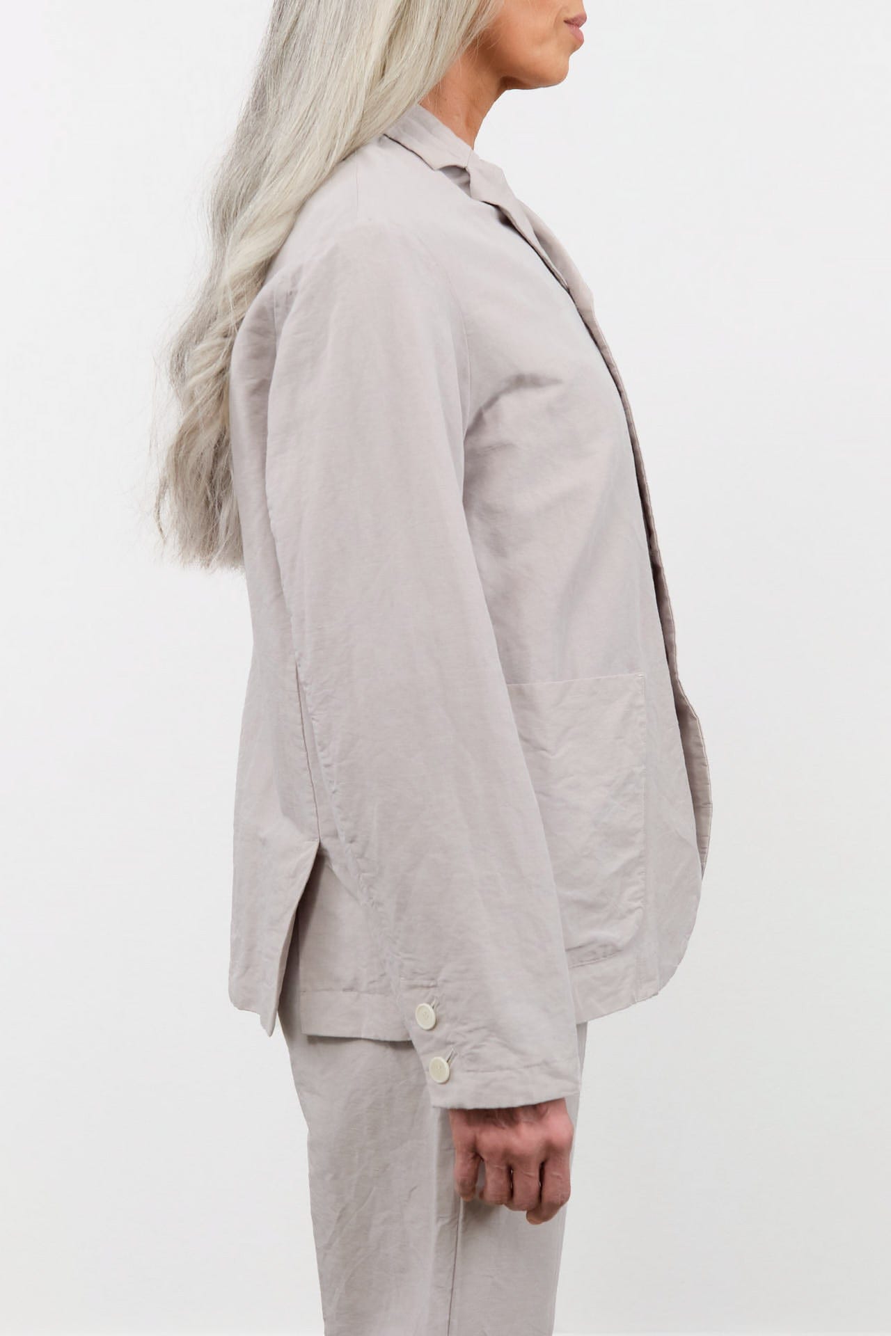 Pas de Calais Apparel Womens Jackets High Density Linen Cotton Jacket