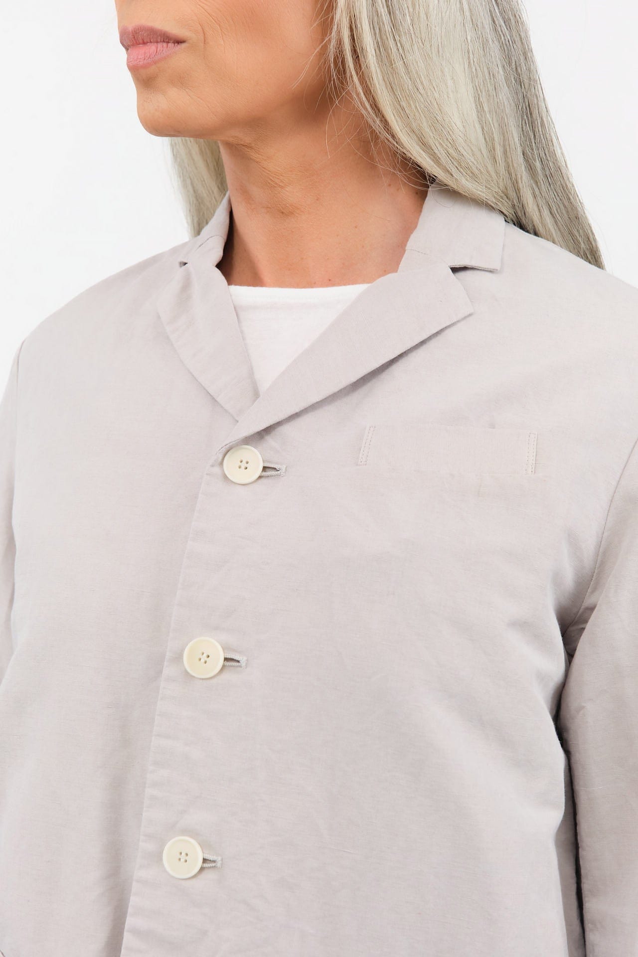 Pas de Calais Apparel Womens Jackets High Density Linen Cotton Jacket