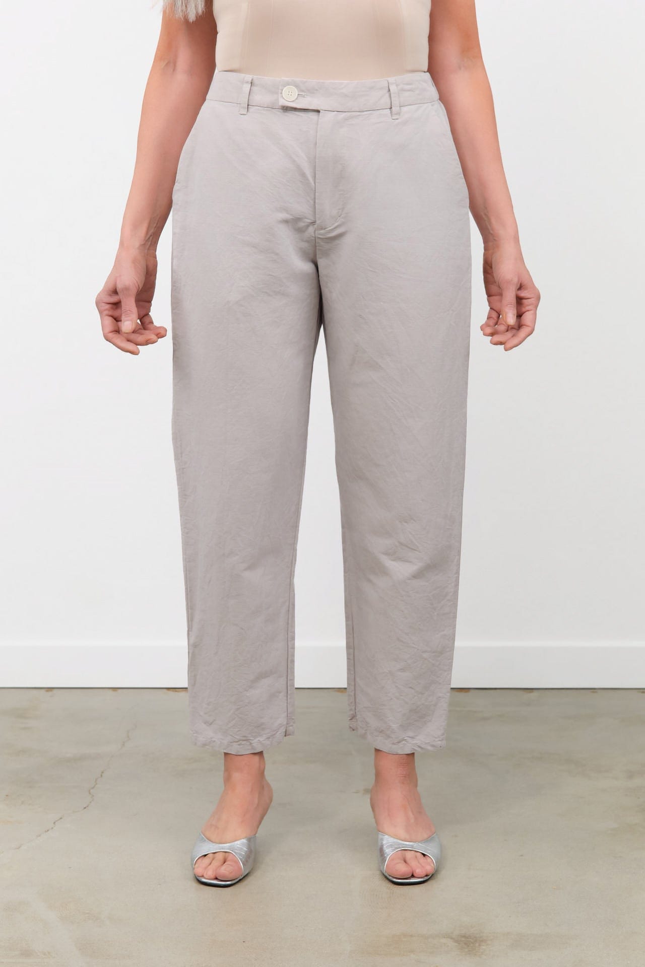Pas de Calais Apparel Womens Pants High Density Linen Cotton Pants