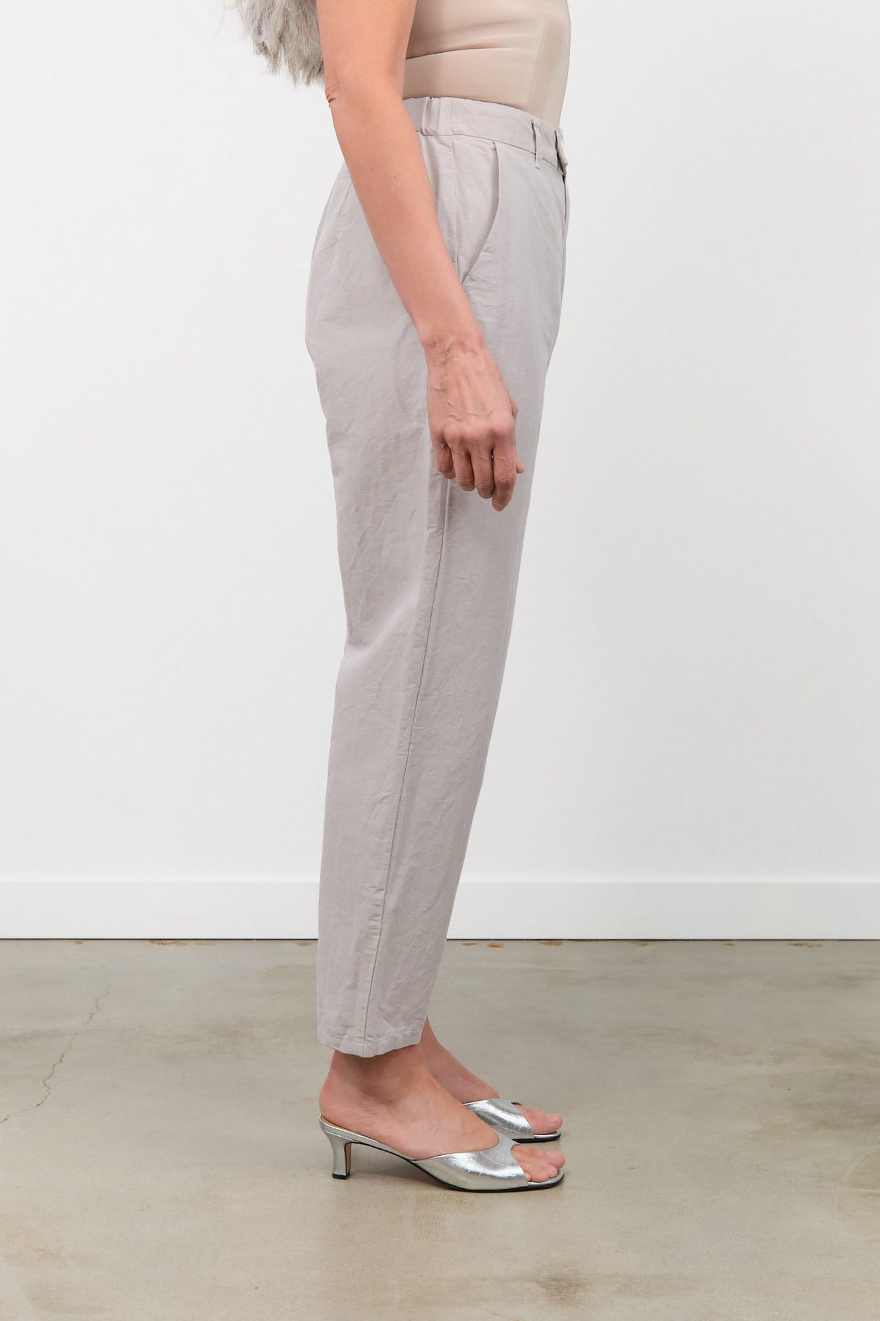 Pas de Calais Apparel Womens Pants High Density Linen Cotton Pants