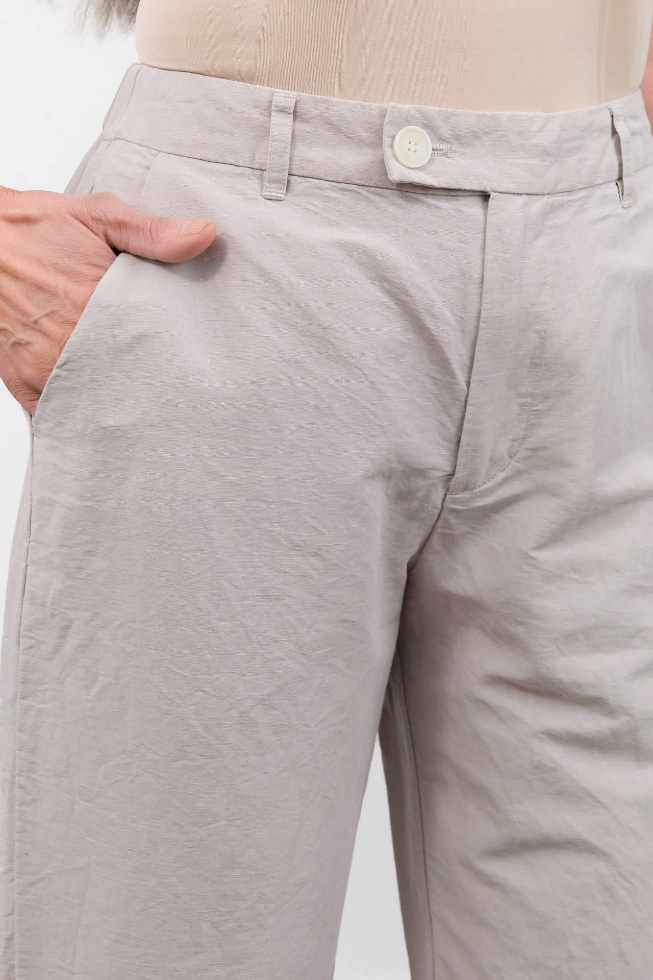 Pas de Calais Apparel Womens Pants High Density Linen Cotton Pants