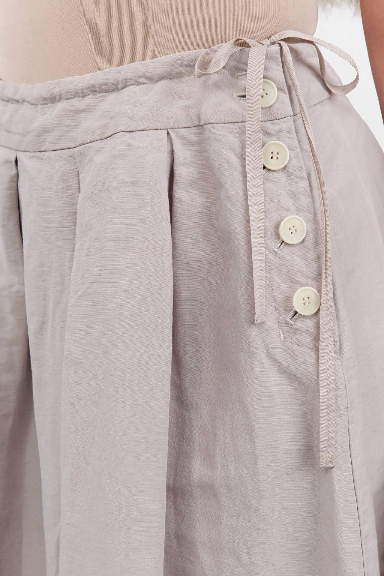 Pas de Calais Apparel Womens Skirts High Density Linen Cotton Skirt