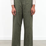 High Thread Count Cotton Linen Baker Pants by Pas de Calais in Khaki