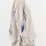 Pas de Calais Apparel Womens Blouses Japonism Flower Print Blouse