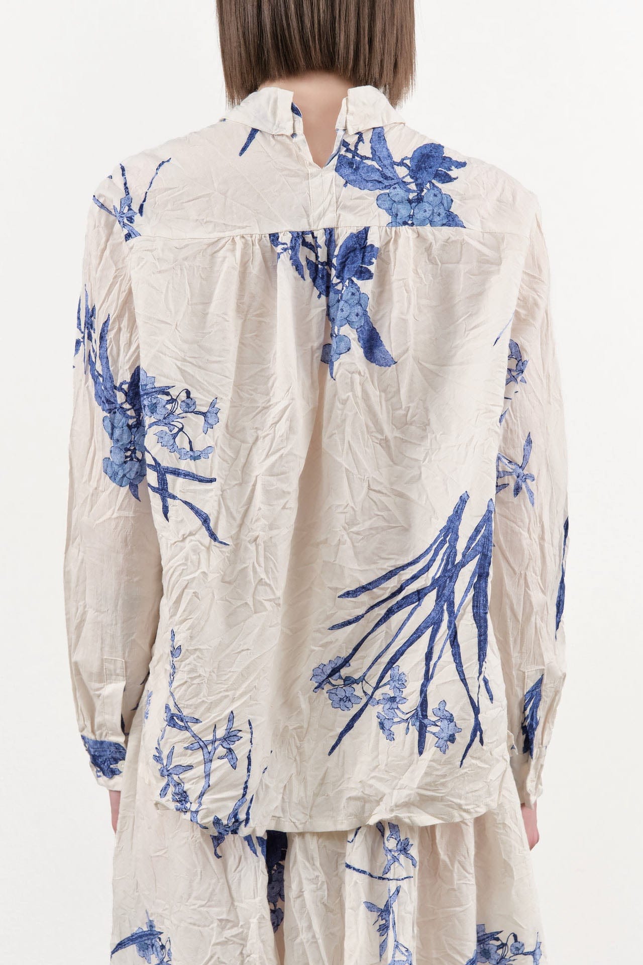 Pas de Calais Apparel Womens Blouses Japonism Flower Print Blouse