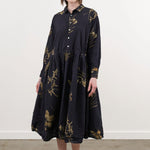 Pas de Calais Apparel Womens Dresses Japonism Flower Print Dress